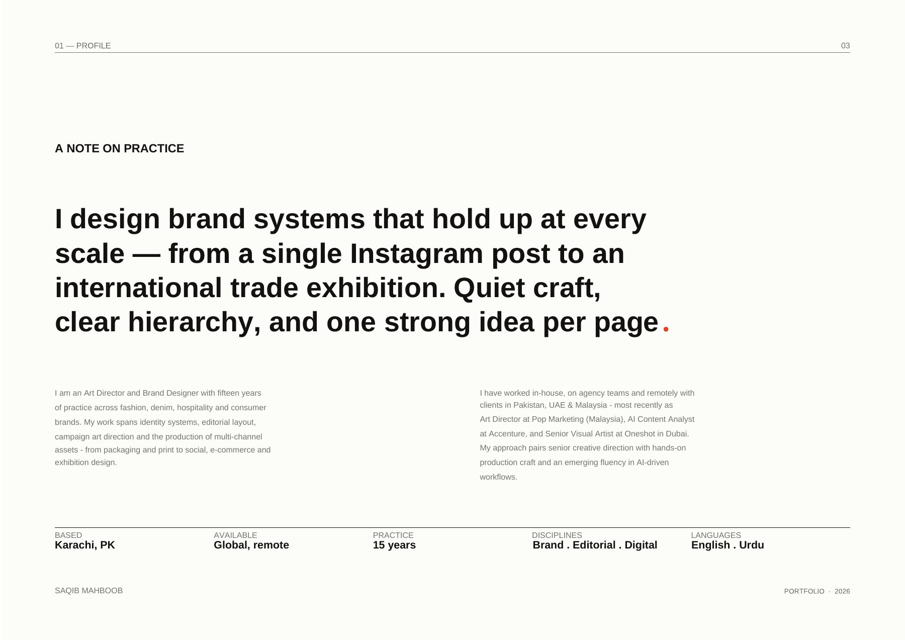 Portfolio page 3